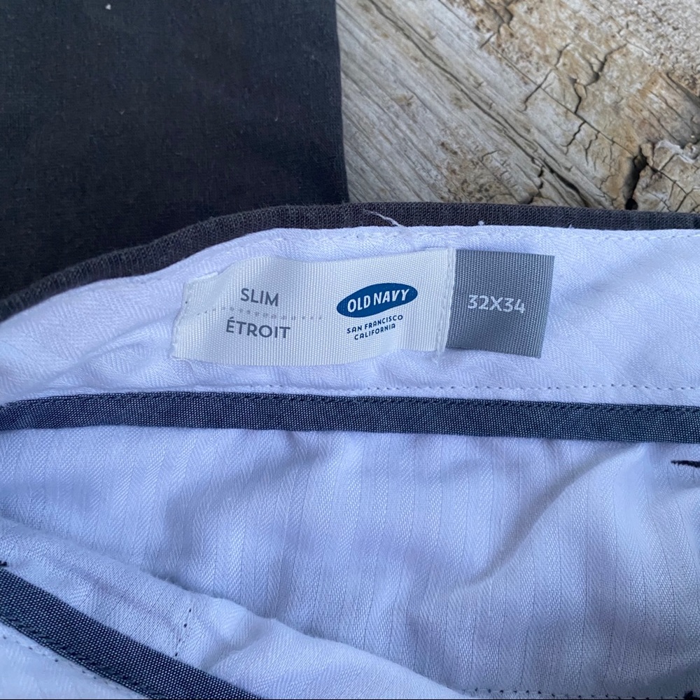 SOLD Old Navy Slim Casual Pants Chinos 32x34 Mens - Picture 5 of 6